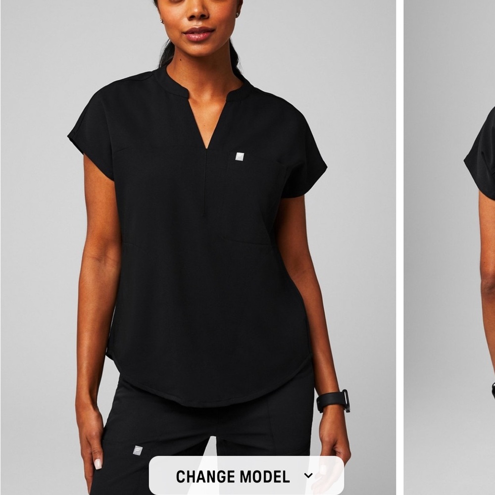 Fabletics Black Scrub Top